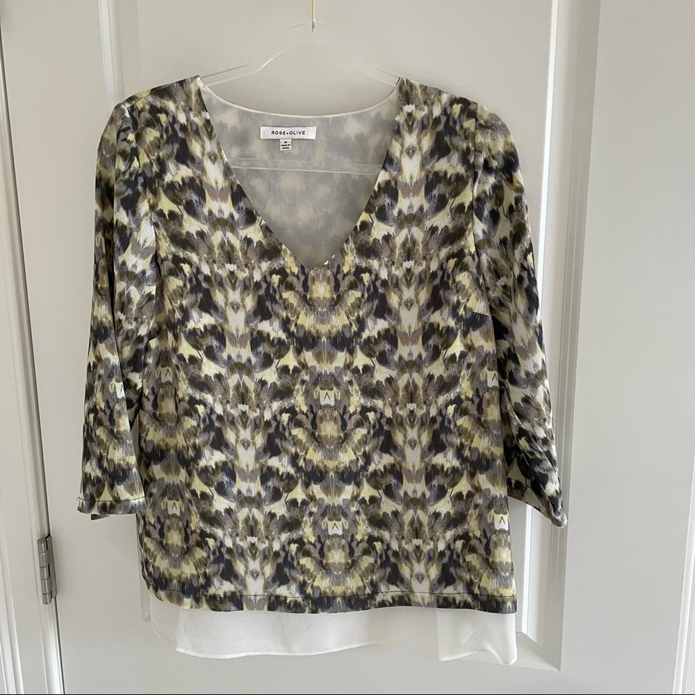 Rose and Olive Blouse
